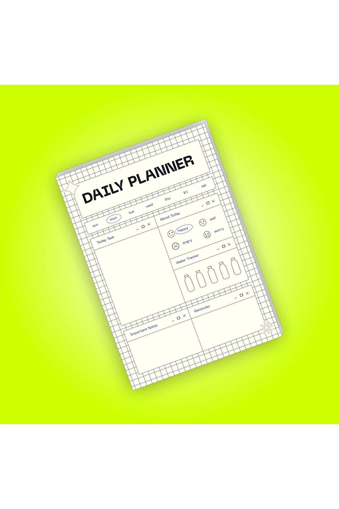 Günlük Planlayıcı | Daily Planner | Notepad | Notebook | Not Defteri | A5 Bloknot