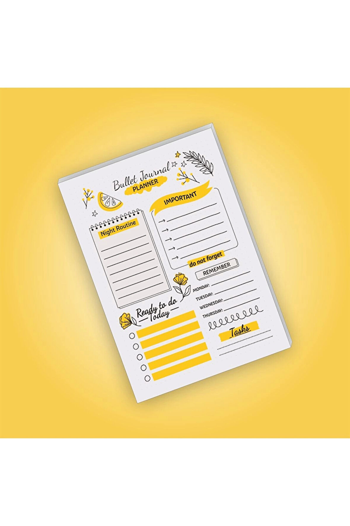 Bullet Journal | Daily Planner | Notepad | Notebook | Not Defteri | A5 Bloknot
