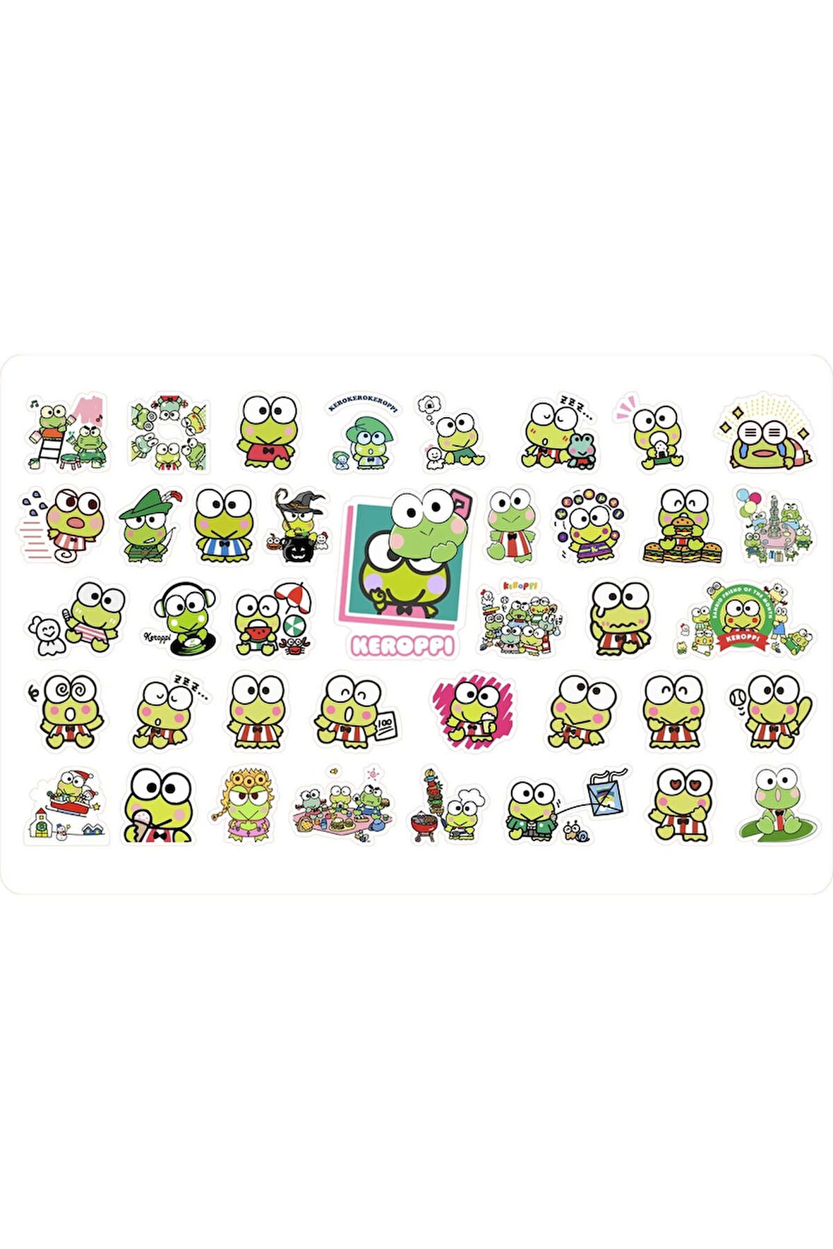 Keroppi Sanrio Hello Kitty Sticker Etiket 1 Sayfa 39 Adet Etiket