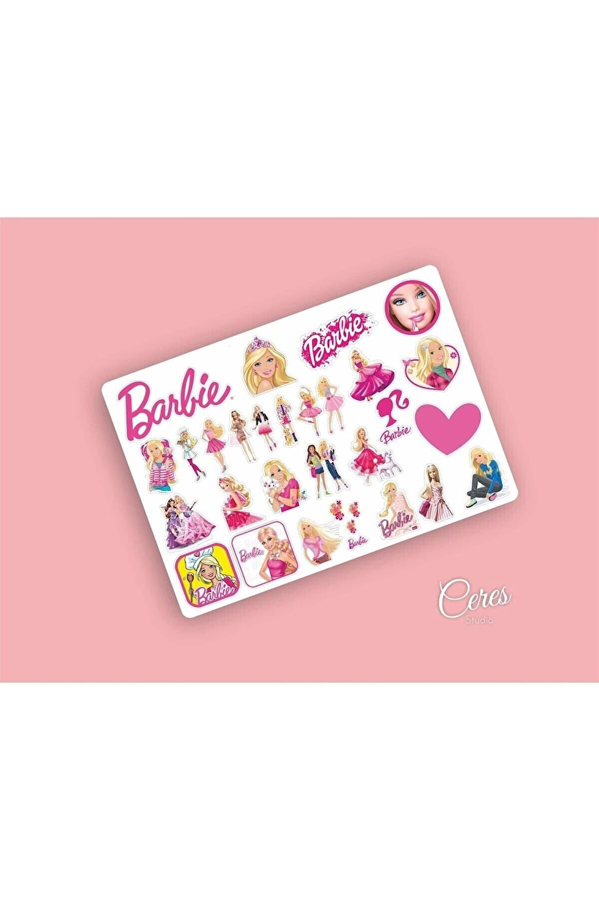 Barbie Sticker Etiket 32 Adet Etiket