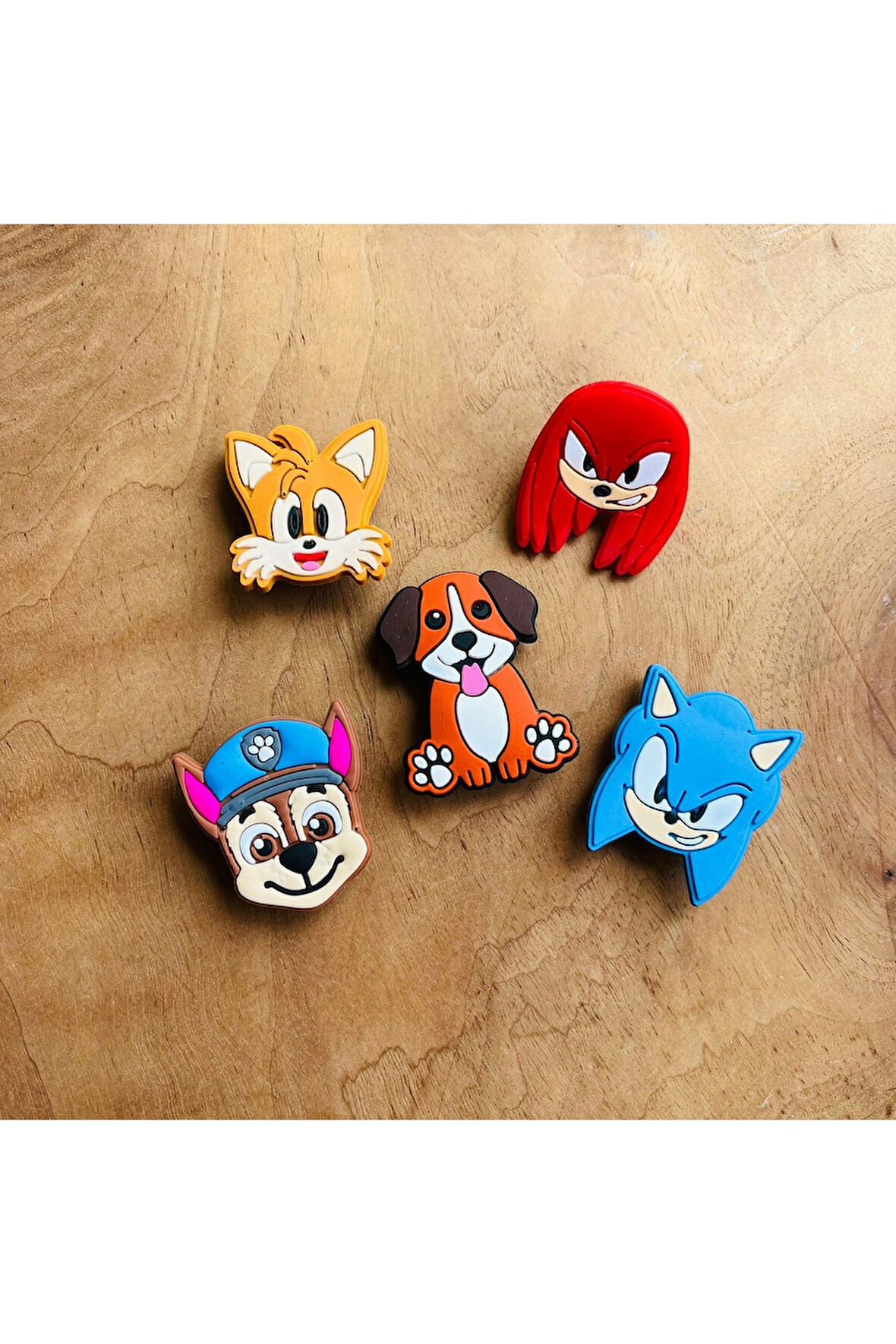 Jibbitz Terlik Süsü 5 'li Set Paw Patrol Ve Arkadaşları–hediye Paketli Özel Seri (birikiyedi )