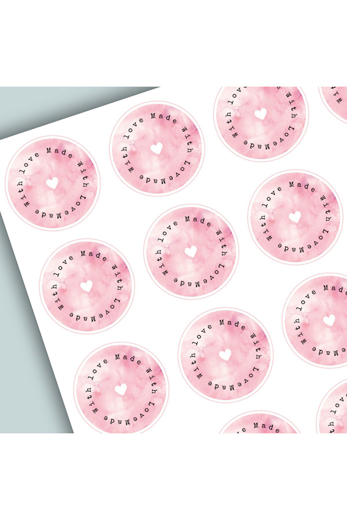 Thank You Sticker Teşekkürler Etiketi Kargo Ambalaj Paketleme 3,5 cm 105 Adet Kuşe Yapışkanlı Parlak