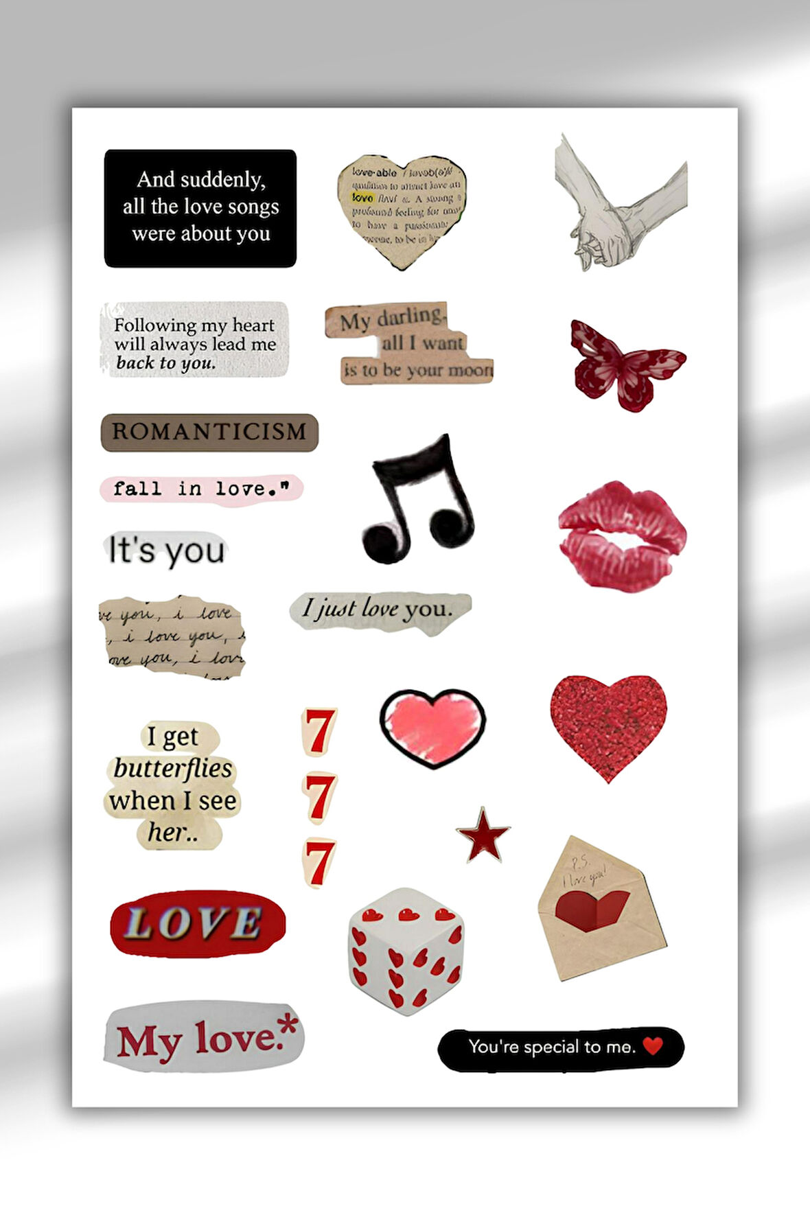 Vintage Sticker Planner Ajanda Bullet Journal Için Uygun Set