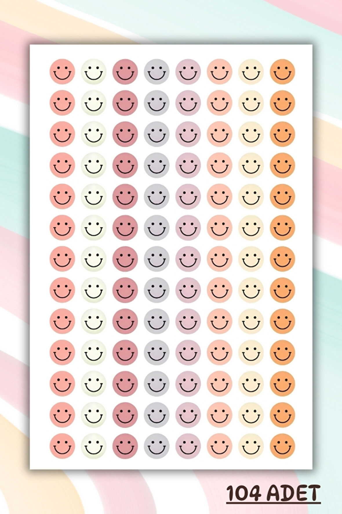 104 Adet Öğretmenler İçin Ödül/Ödev/Motivasyon/Gülen Yüz Etiketi Okul Sticker
