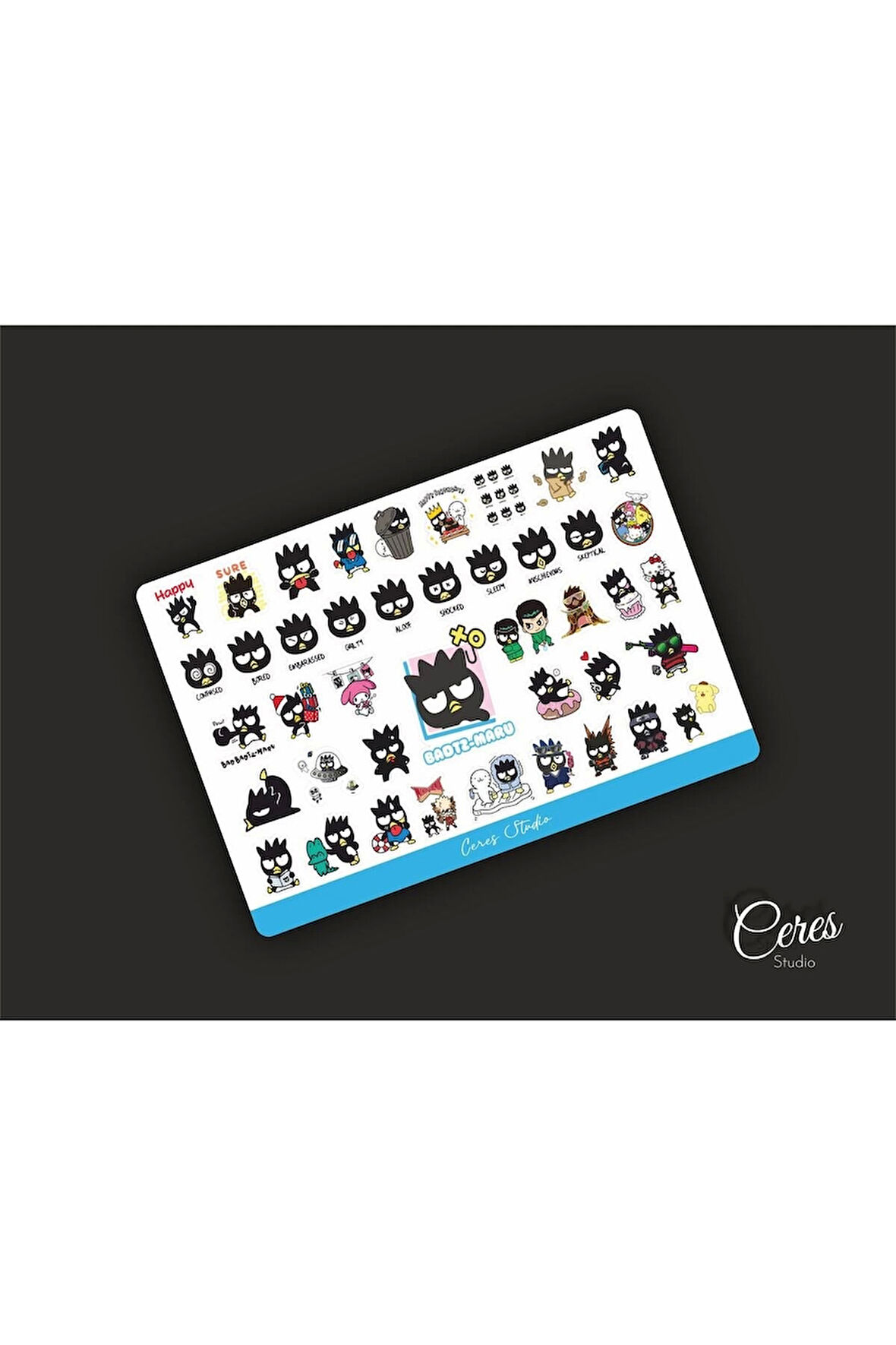 Badzt Maru Sanrio Hello Kitty Sticker Etiket 1 Sayfa 42 Adet Etiket