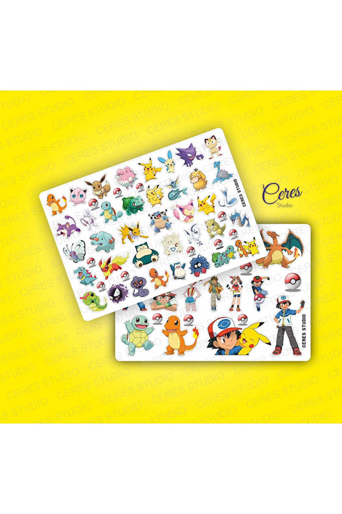Pokemon Sticker - 2 SAYFA 70 Etiket