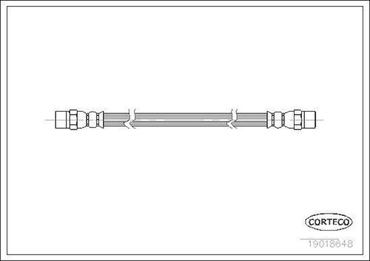 Corteco 19018648 Arka Fren Hortumu BMW E28 E30 E33 34321108135