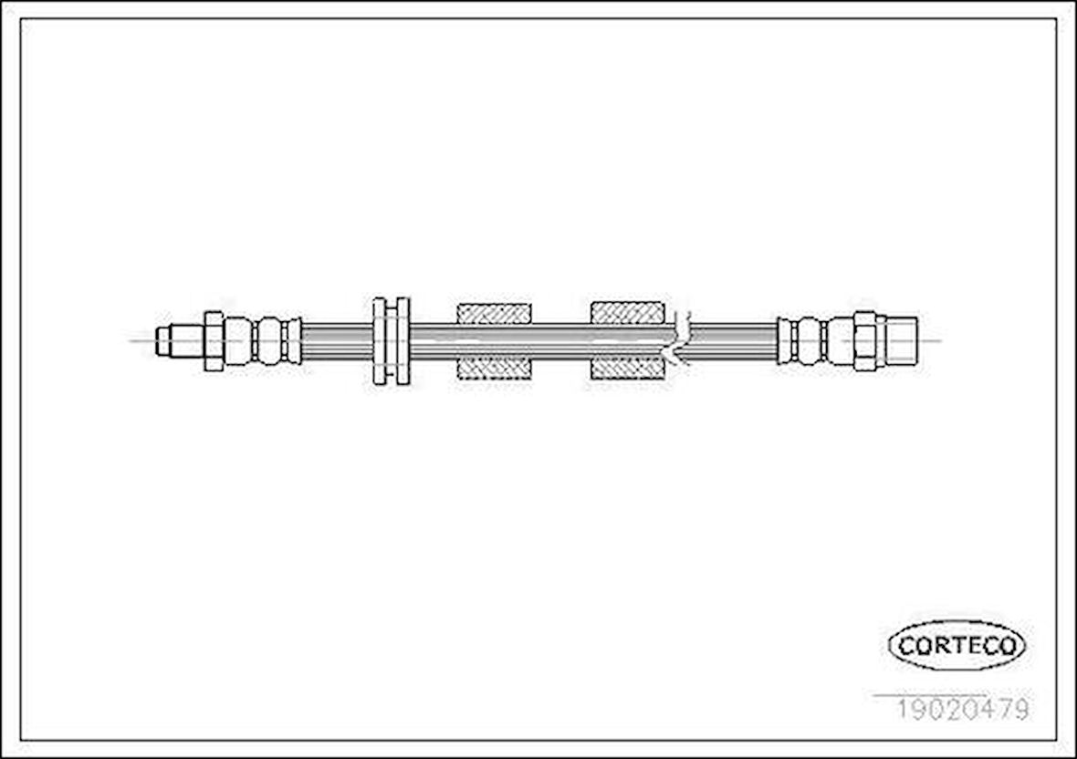 Corteco 19020479 Fren Hortumu Ön (420mm) BMW E31 E32 E34 85-98 34321156157