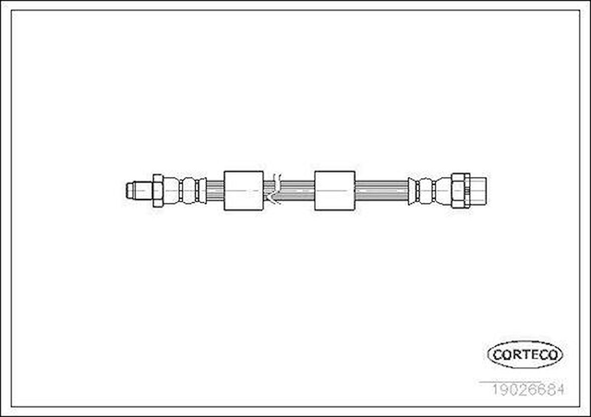 Corteco 19026684 Fren Hortumu Ön BMW E38 34301165249