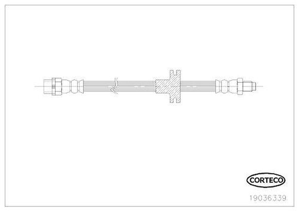 Corteco 19031638 Fren Hortumu Ön BMW E60 E61 E63 E64 03-9 34326767390