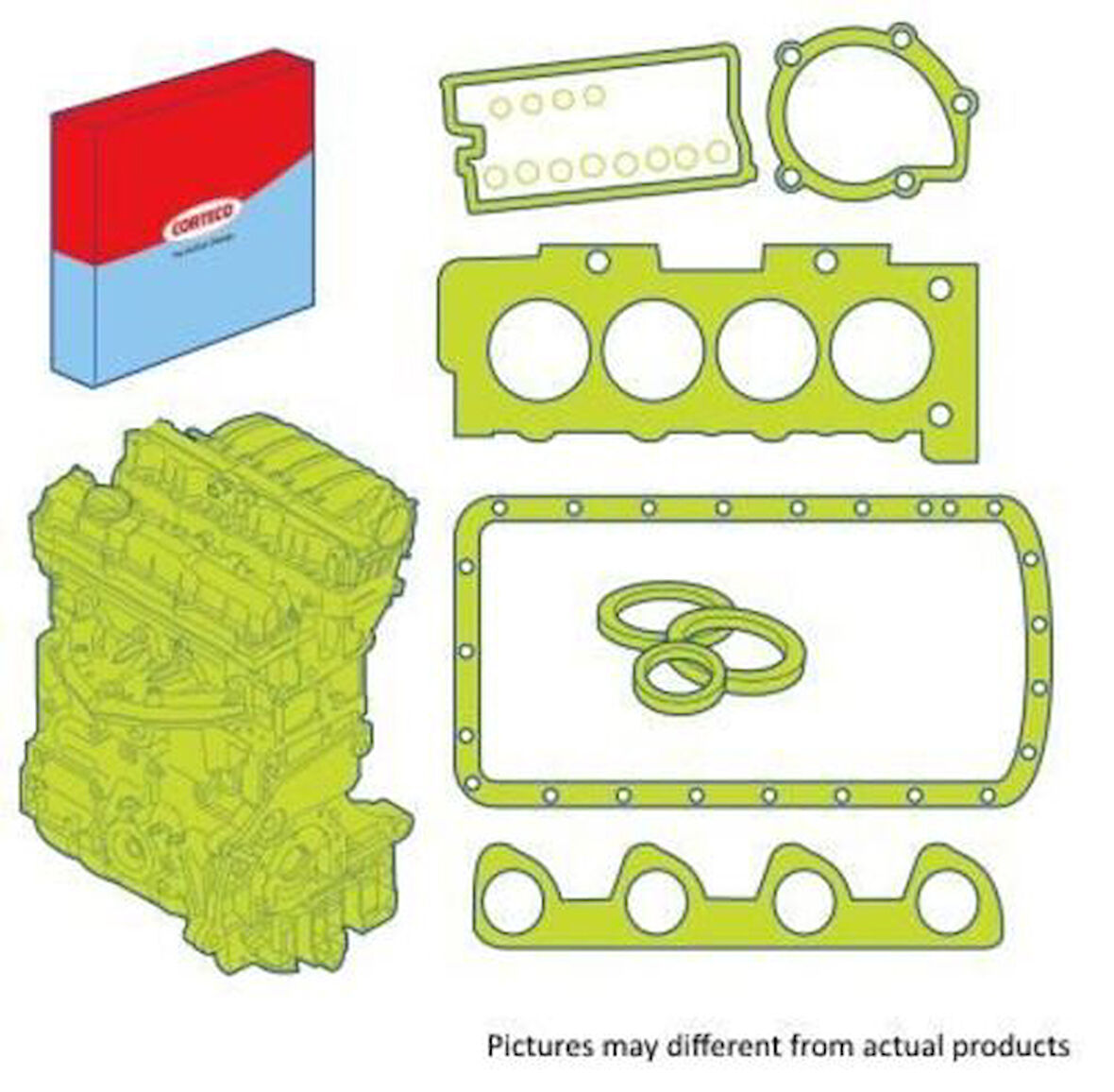Corteco 430604P Üst Takım Conta Partner 1.9D Dw8 99>