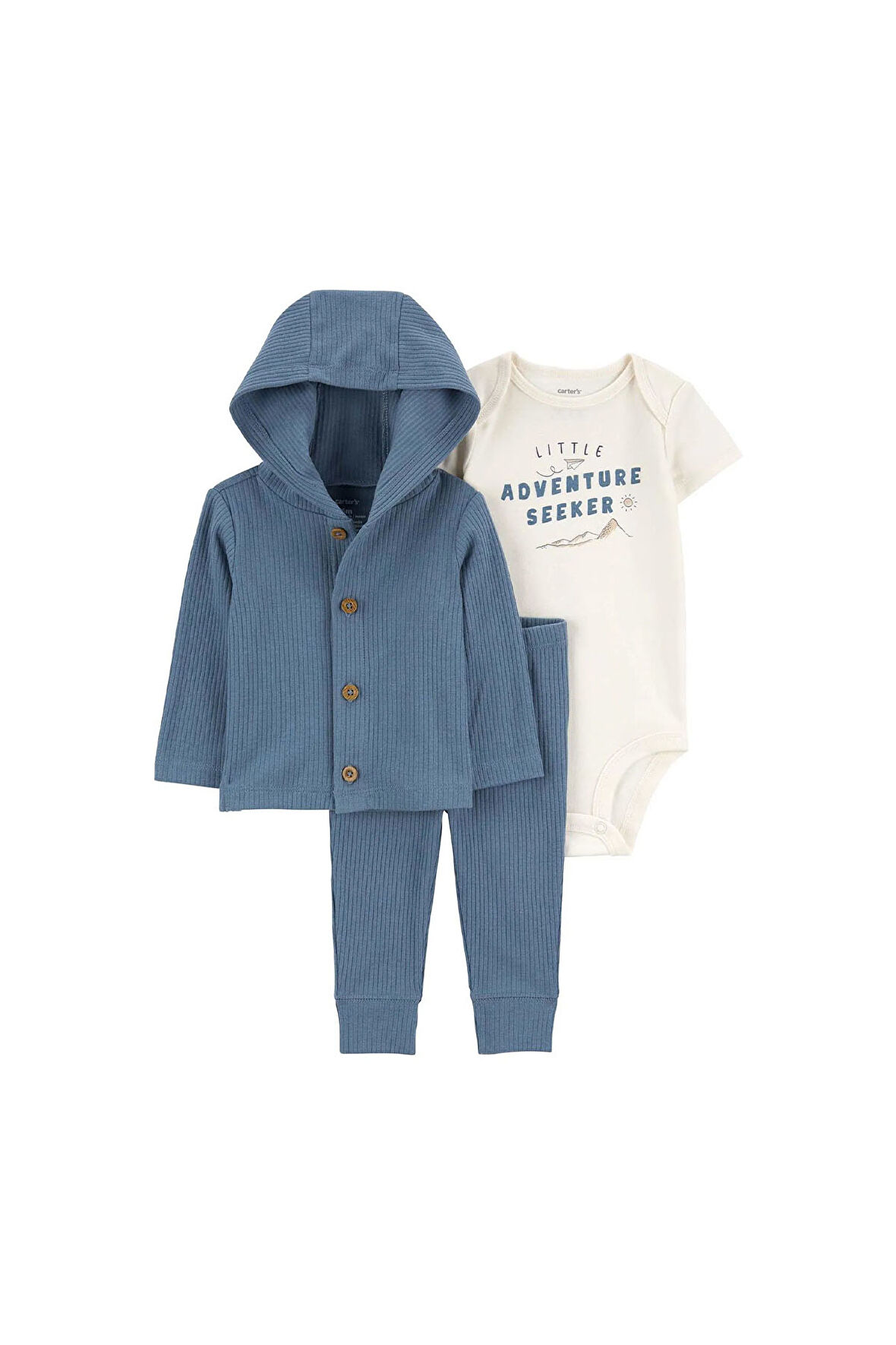 Carter's Layette Erkek Bebek 3'lü Hırkalı Set