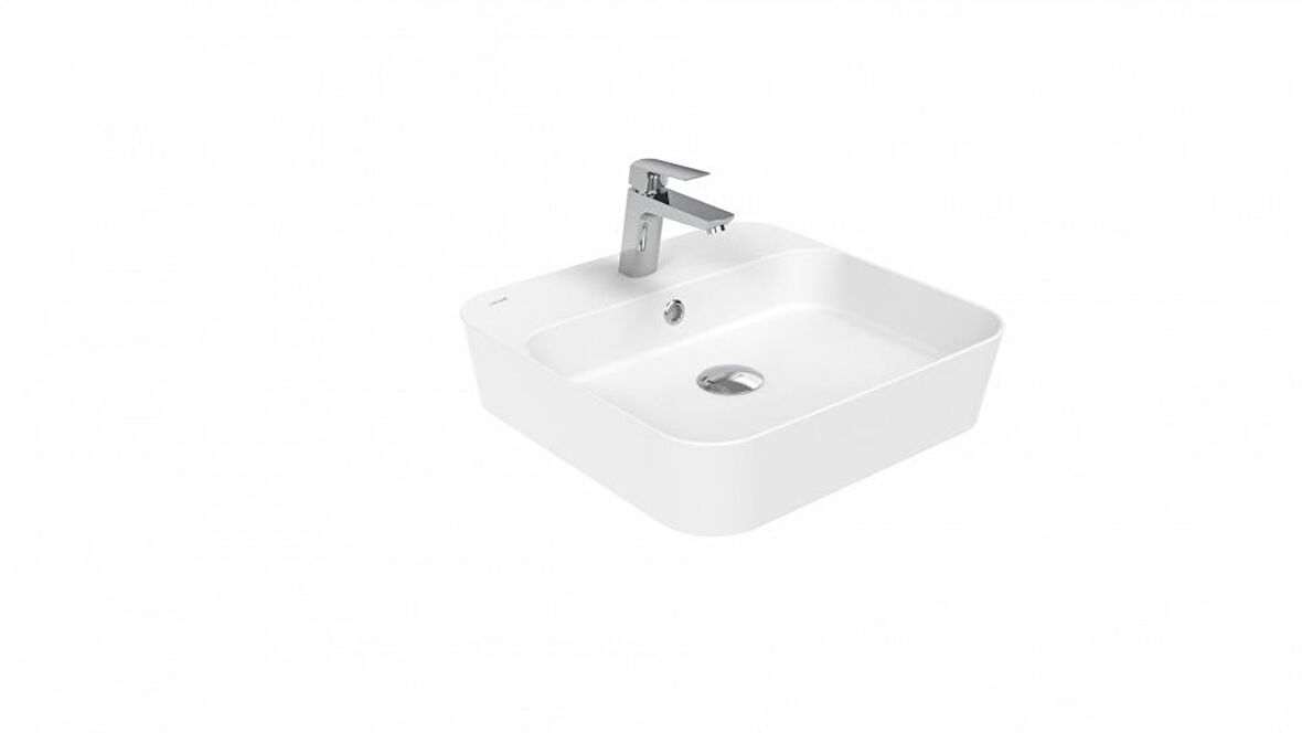 Creavit LOOP Masa Üstü İnce Lavabo Beyaz 45cm