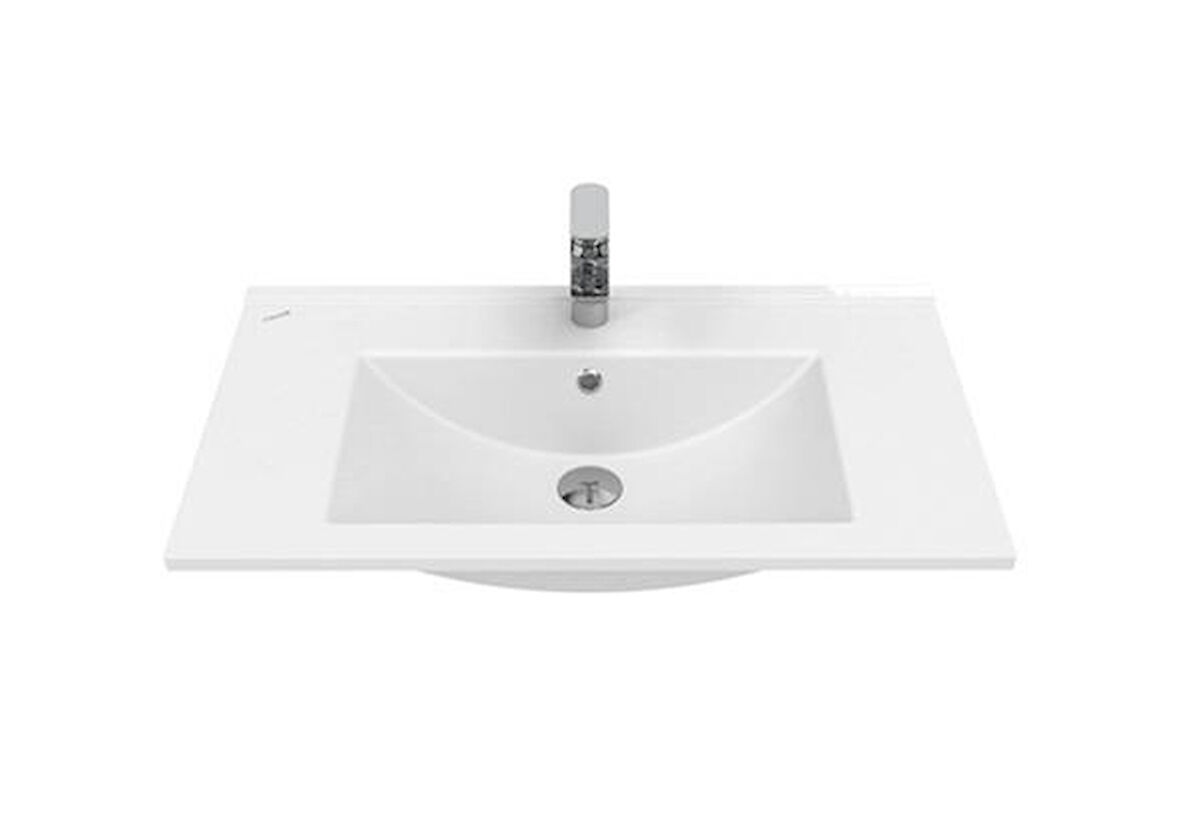 Creavit Su Etajerli Lavabo 80cm Beyaz