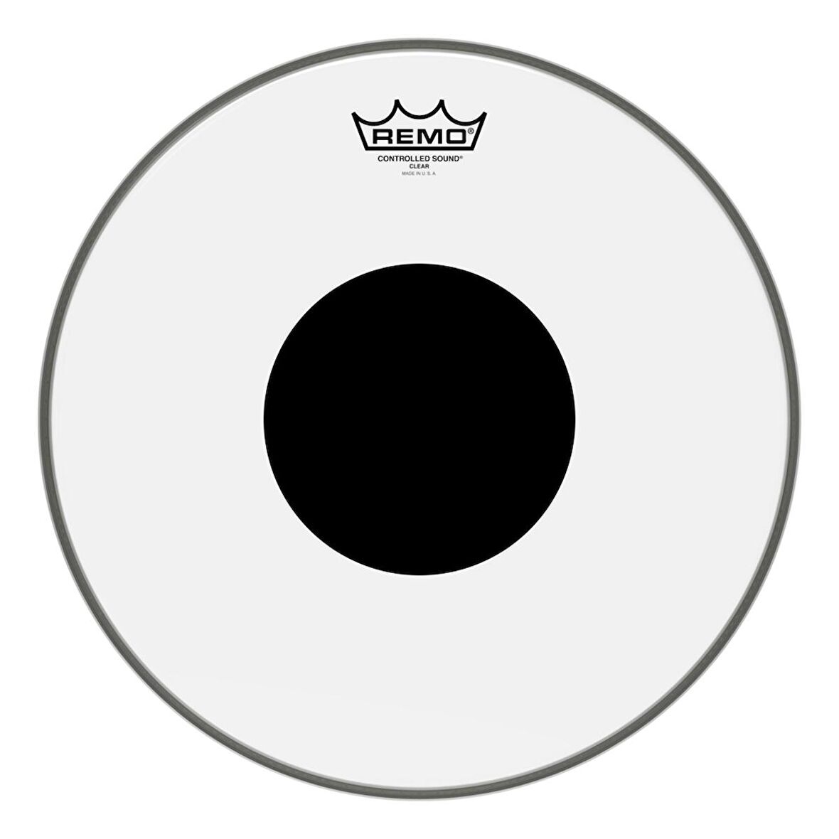 REMO CS-0314-10- Controlled Sound® Şeffaf Top Black Dot™ 14" Davul Derisi