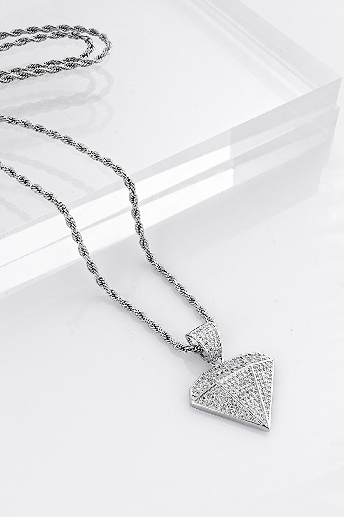 Iced Out Diamond Kolye CS1048GM