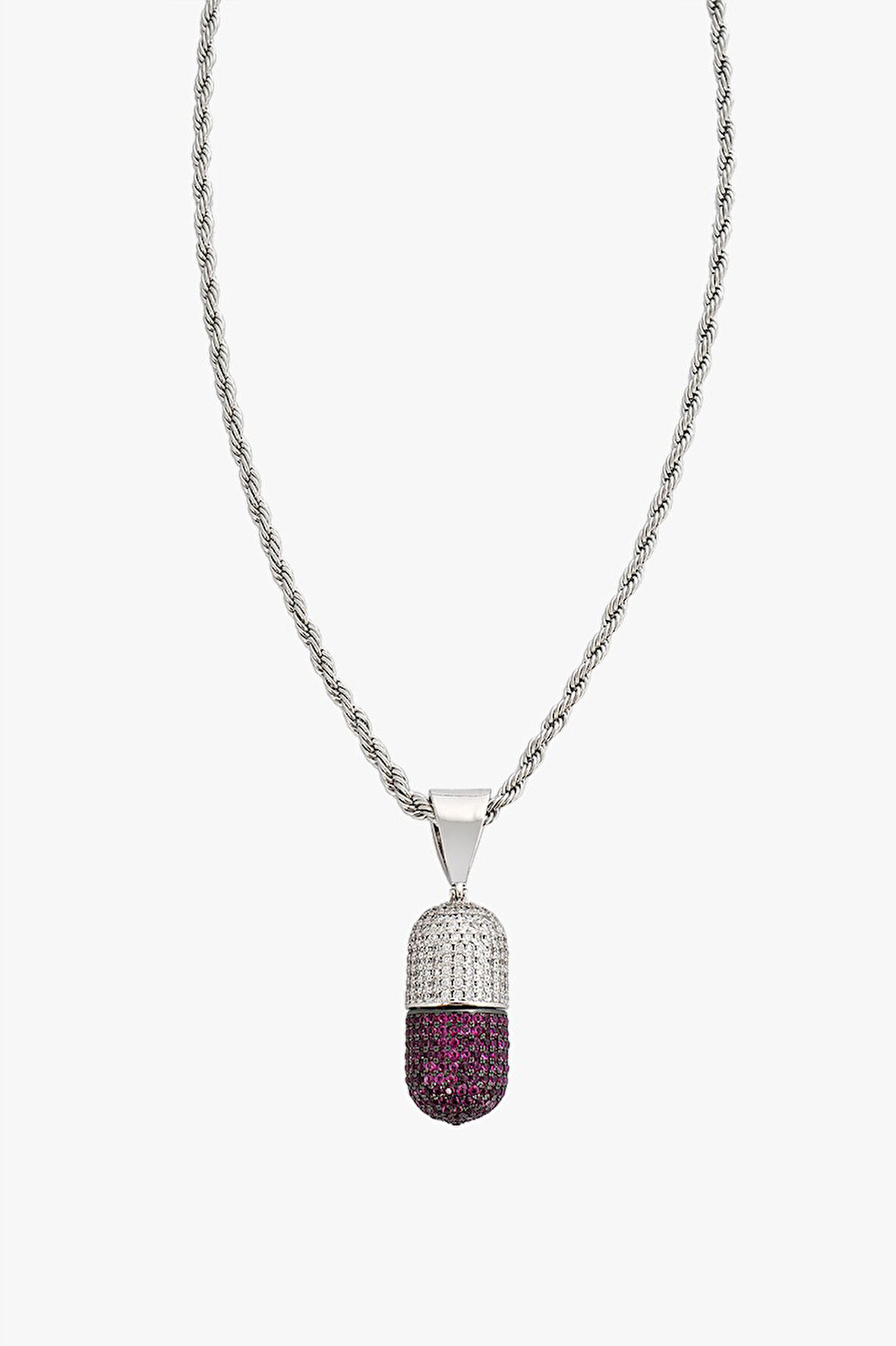 Iced Out Capsul Kolye CS1059GMMR