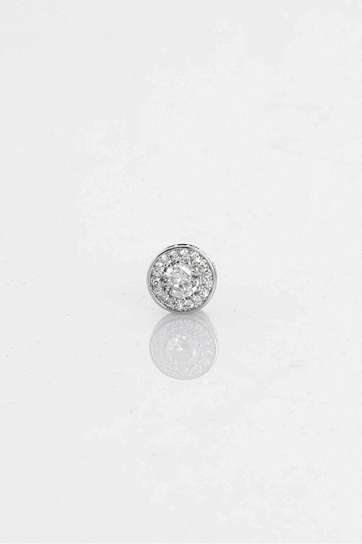 8mm Diamond Stone Paved Küpe