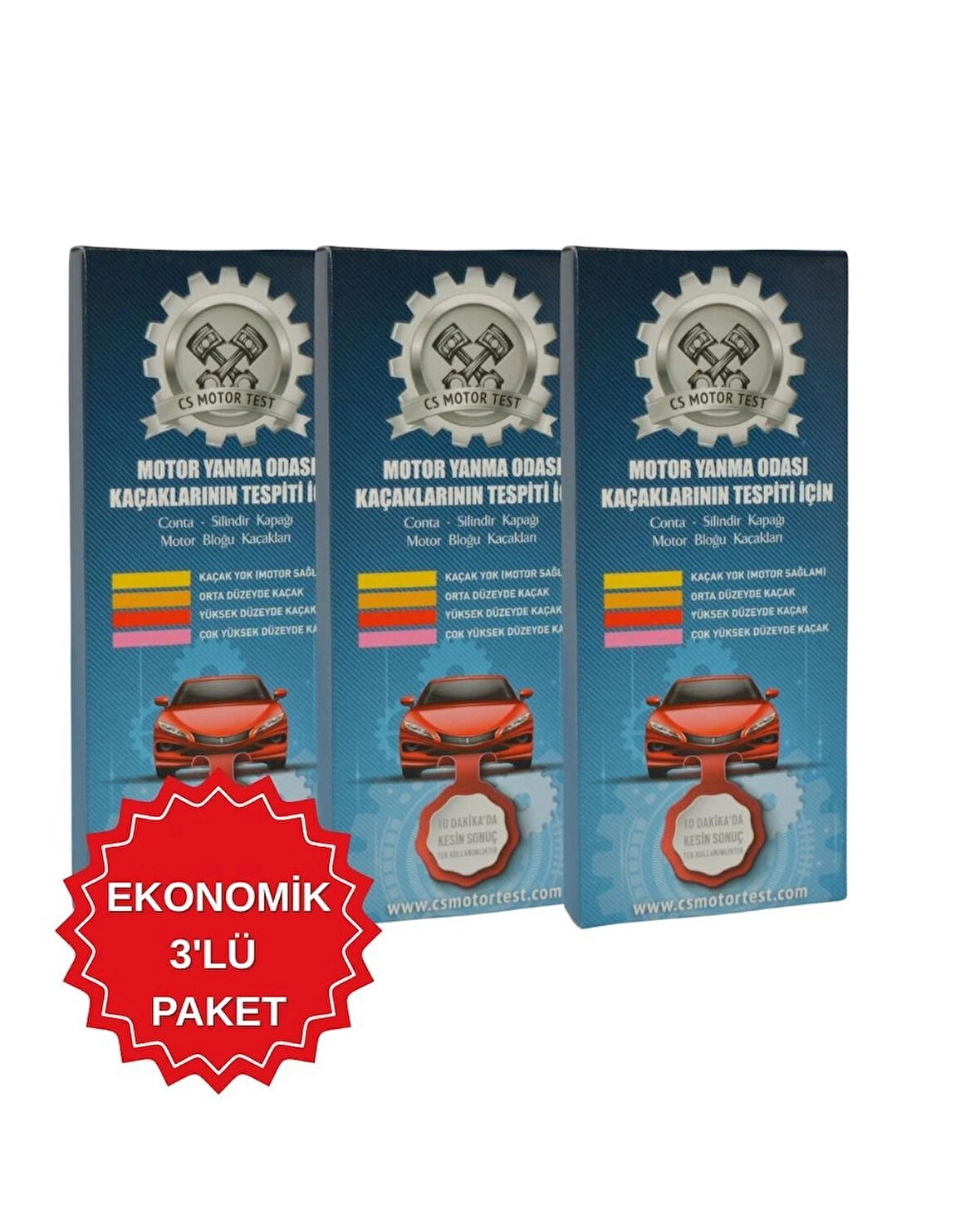 CS MOTOR CONTA KAÇAK YANIK TESTİ 3-LÜ(Benzin/Dizel/Lpg)