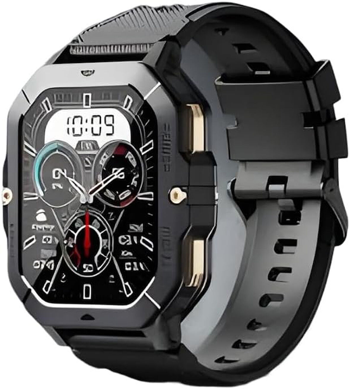 Çeşithane Haino Teko SQ-18 Akıllı Saat – AMOLED Ekran, 10 Gün Pil Ömrü, Kablosuz Şarj, 3 Farklı Kordonlu Ultra İnce Smart Watch (Siyah)