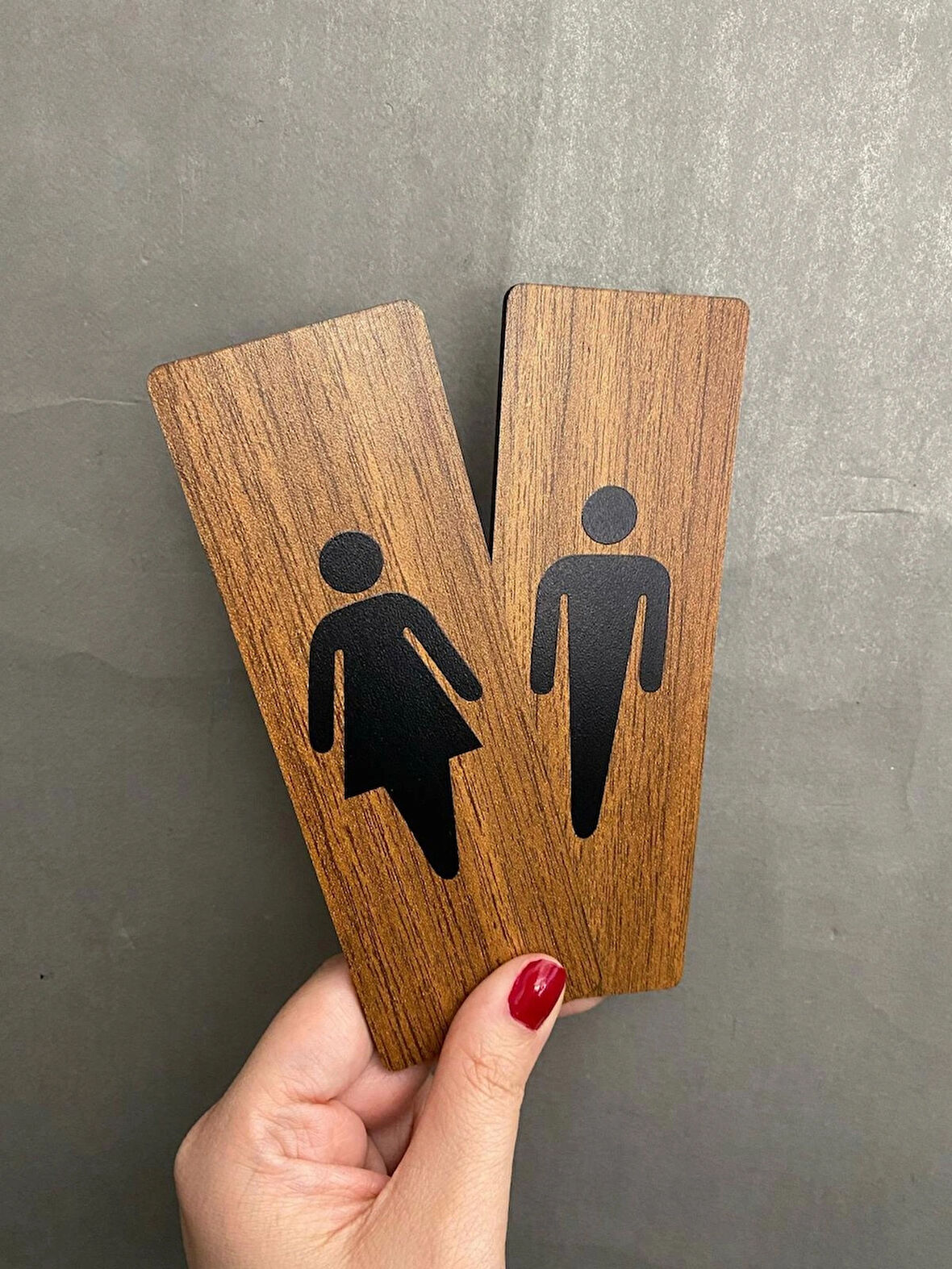 Ceviz Mdf Serisi Wc Set Yönlendirme Levhası