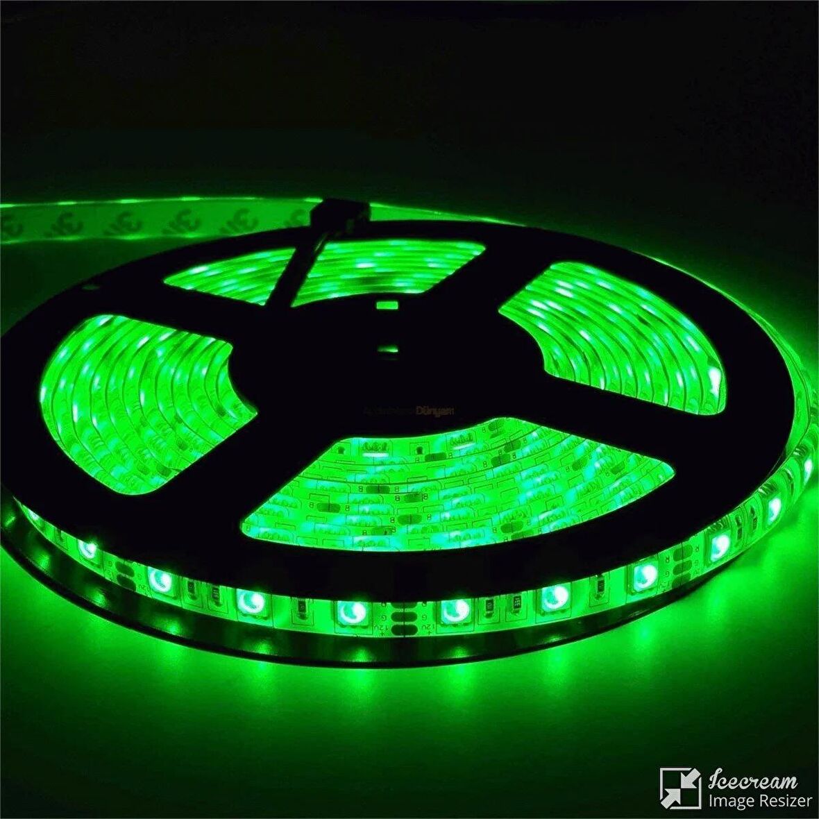 Asyagrup Cata 10w Şerit Led / 10 Çip / İç Mekan - Yeşil Işık - 10 Metre