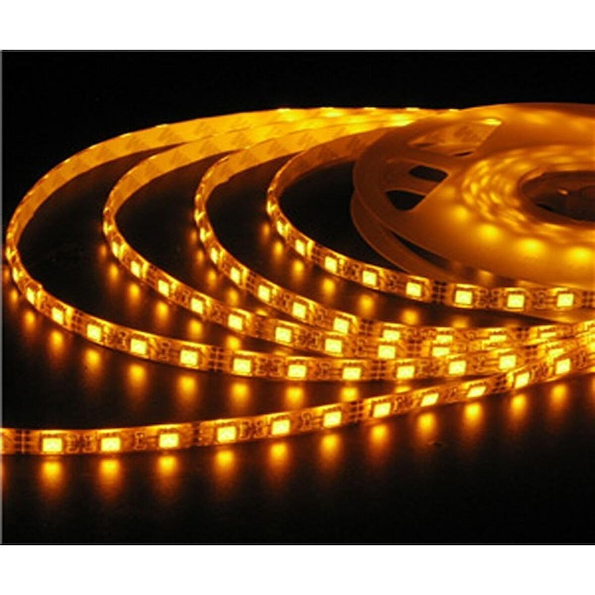 Cata 5 Metre On Çip 12 Volt Şerit Led Dış Mekan Amber