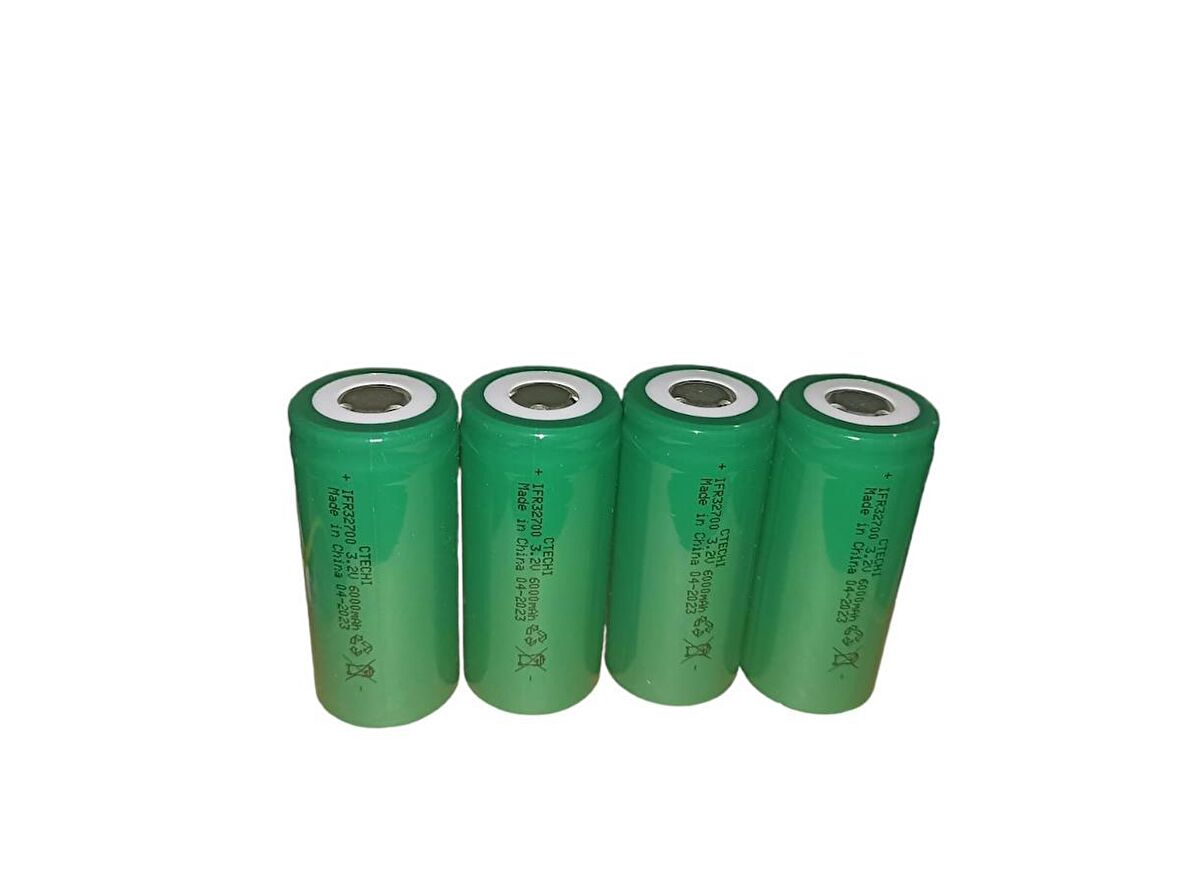 Ctechi IFR32700 6000 MAh 3.2V LifePo4 Şarj Edilebilir Pil 4'lü