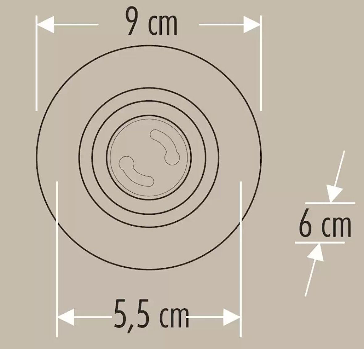 Cata CT-6555 Ortanca Cam Spot Ct-6555 ( Takım Halinde ) Gün Işığı