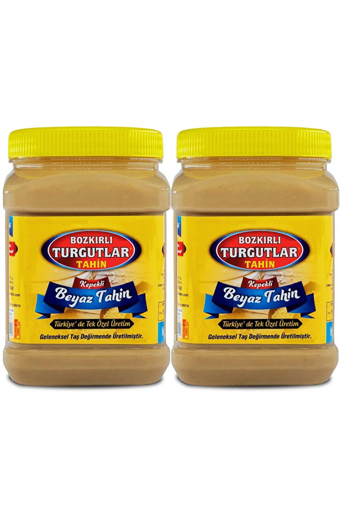 Beyaz Kepekli Tahin Özel Üretim 930g x2