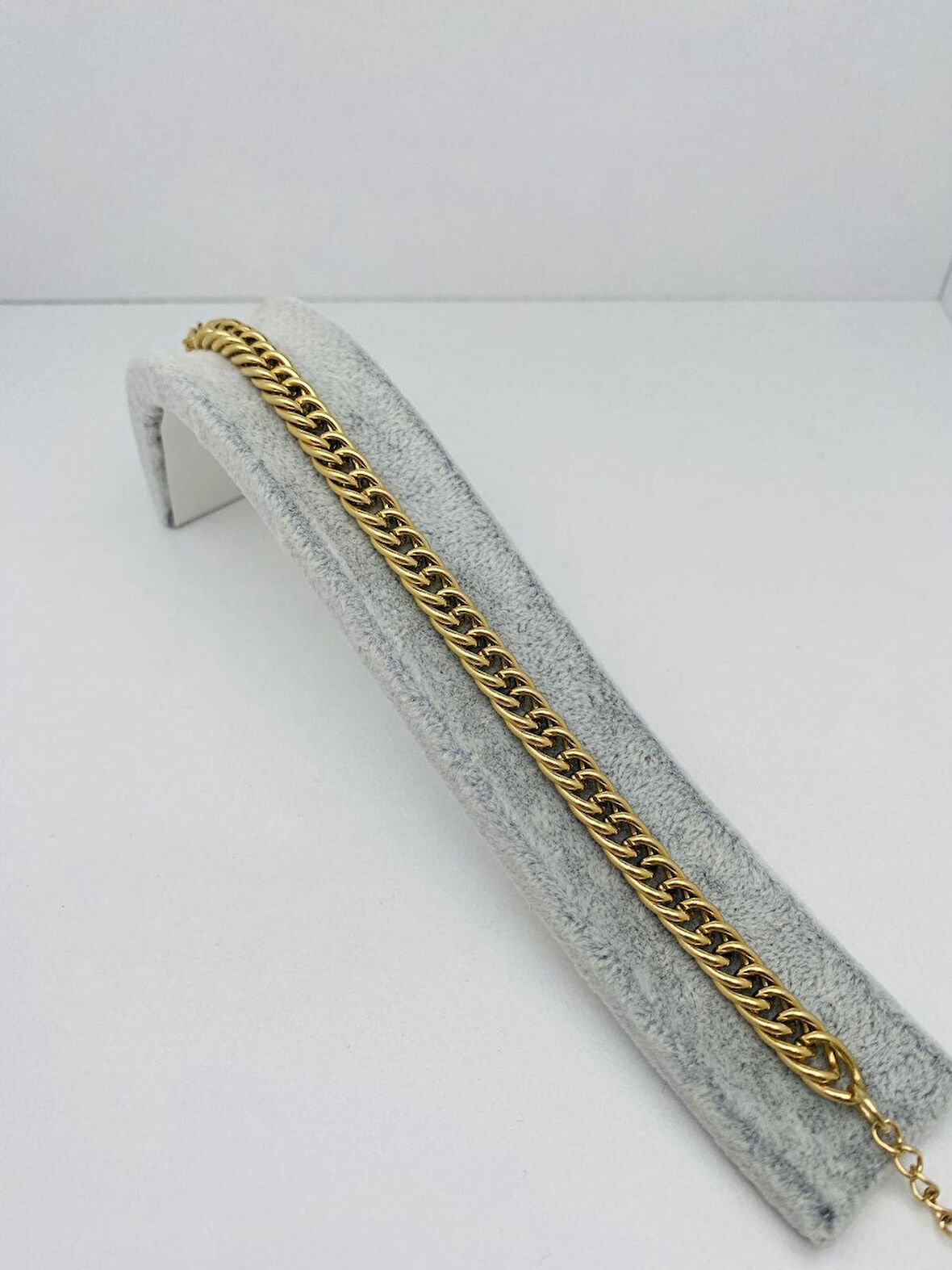 Klasik Zincir Çelik Bileklik (Gold) Blk 2149