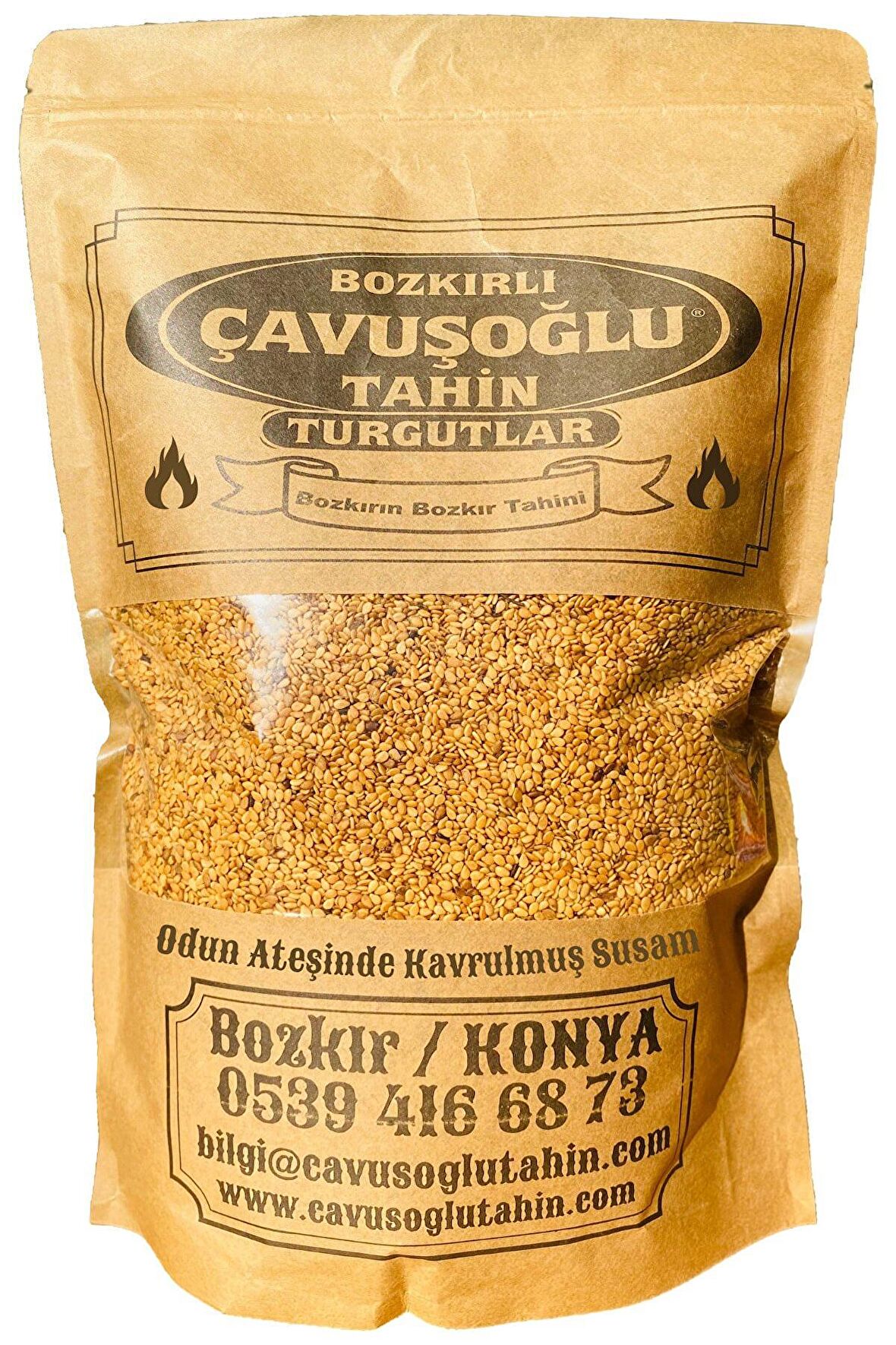 Odun Ateşinde Kavrulmuş Sarı Simitlik Susam 1000g