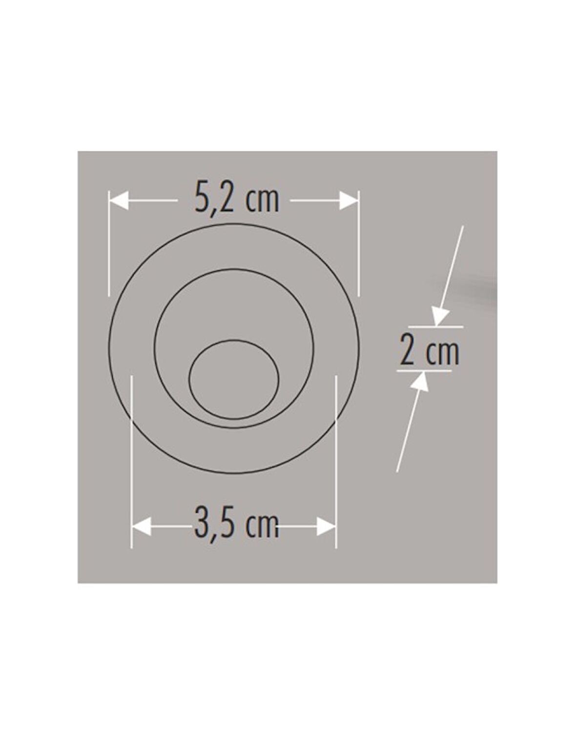 Cata CT-5268 1W Satin Led Spot (Hareketli) Gün Işığı