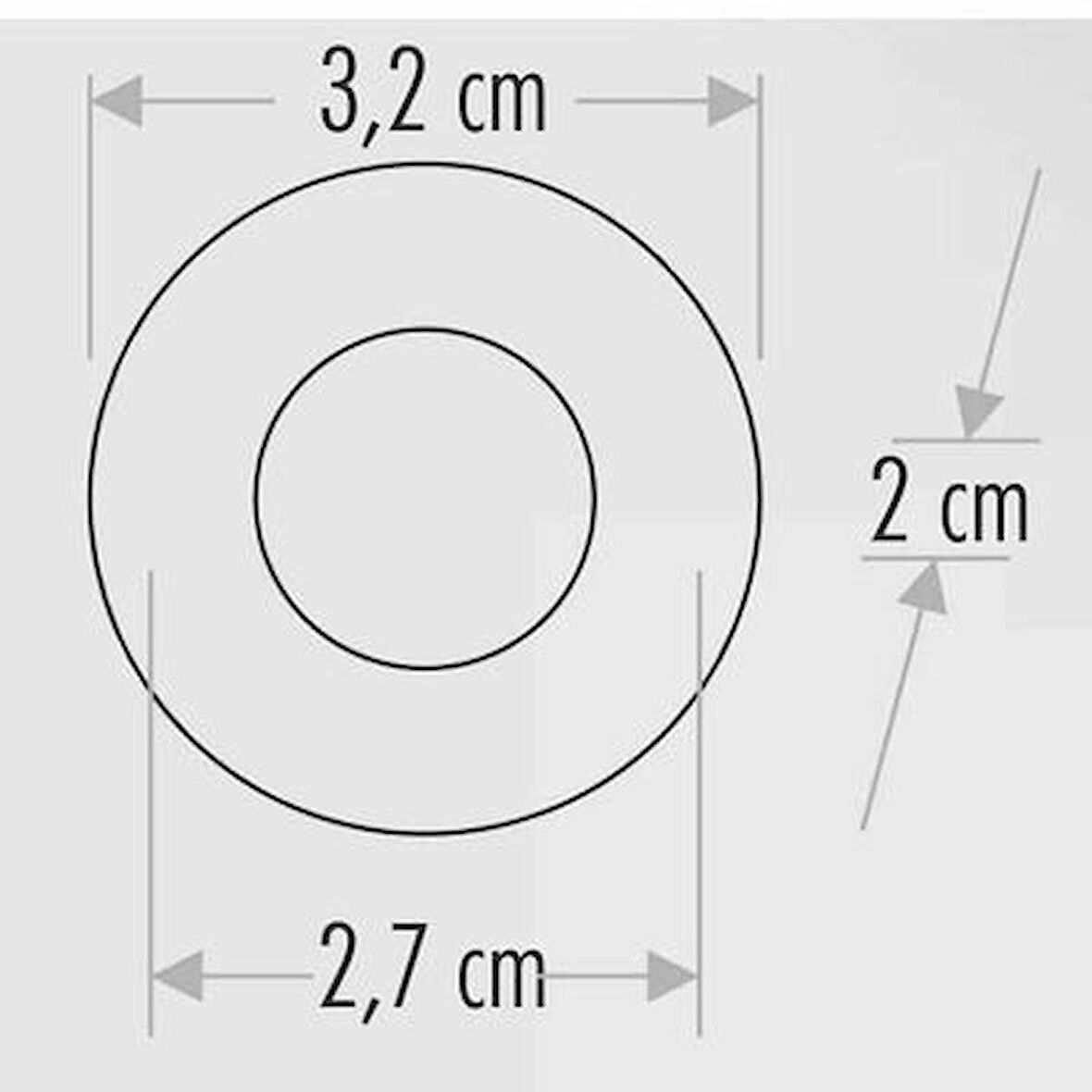 Cata CT-5270 1W Yıldız Beyaz Kasa Led Spot Mavi Işık