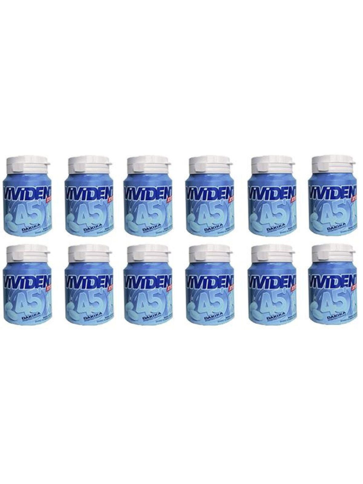 Vivident Xylit 45 Dakika Nane Aromalı Draje Sakız 67 Gr. X 12 Adet