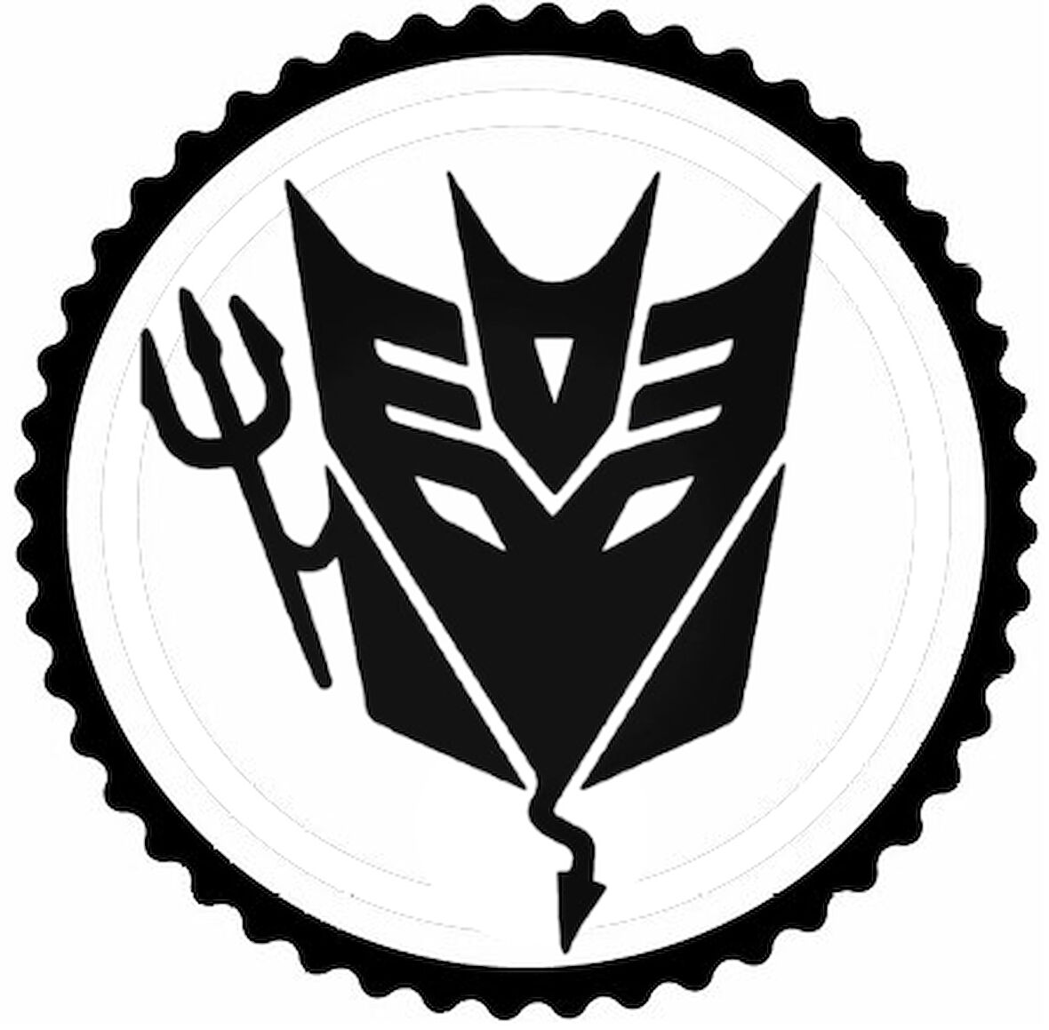 Maske Cadı Tasarım Sticker 30 x 30 cm