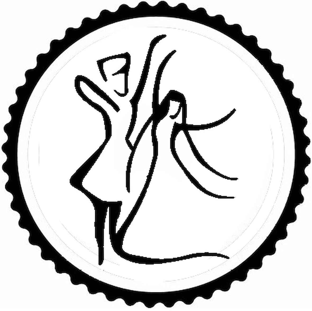 Kafkas Dansçılar 2.Model Tasarım Sticker 10 x 10 cm