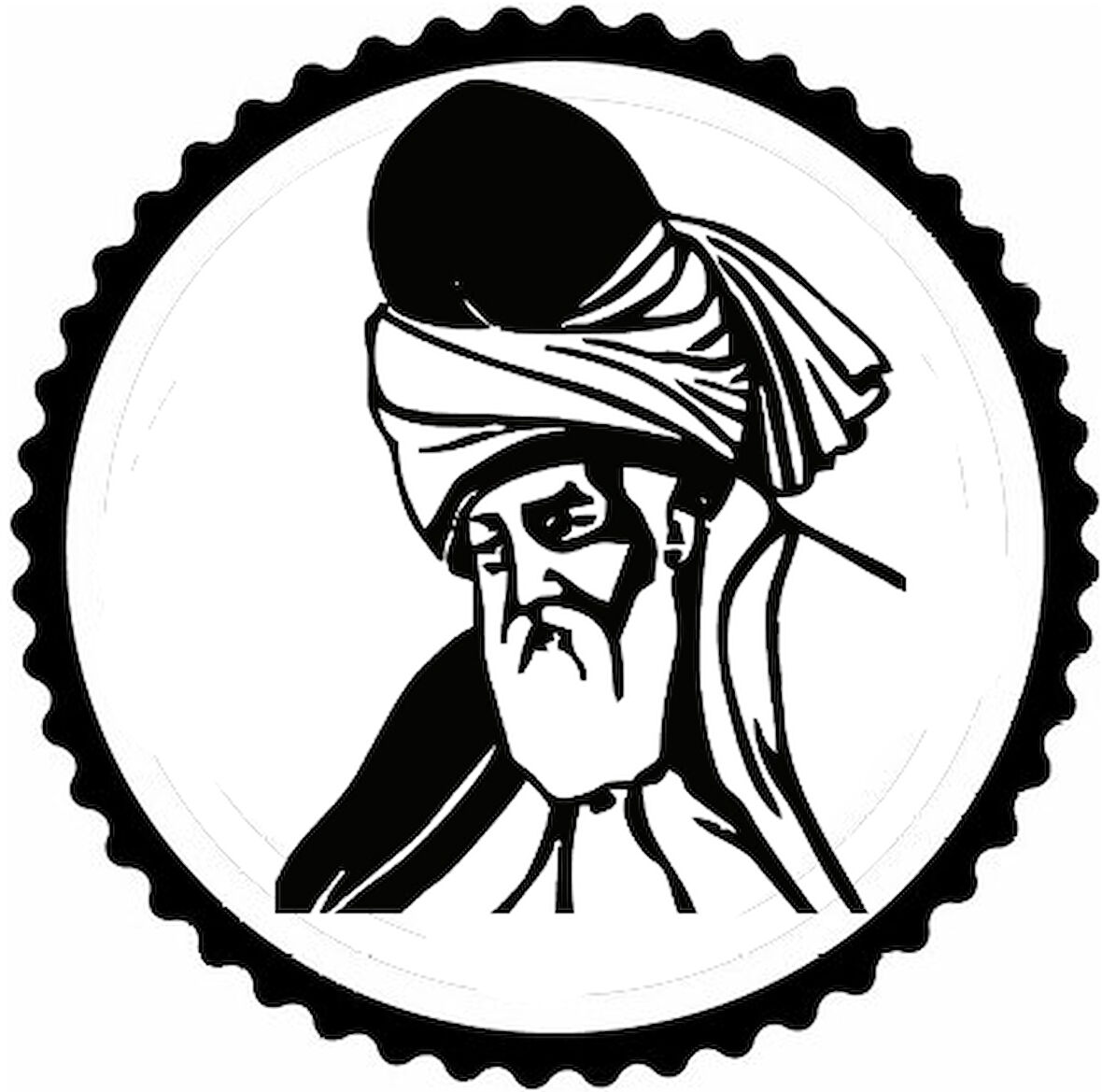 Mevlana Tasarım Sticker 20 x 20 cm