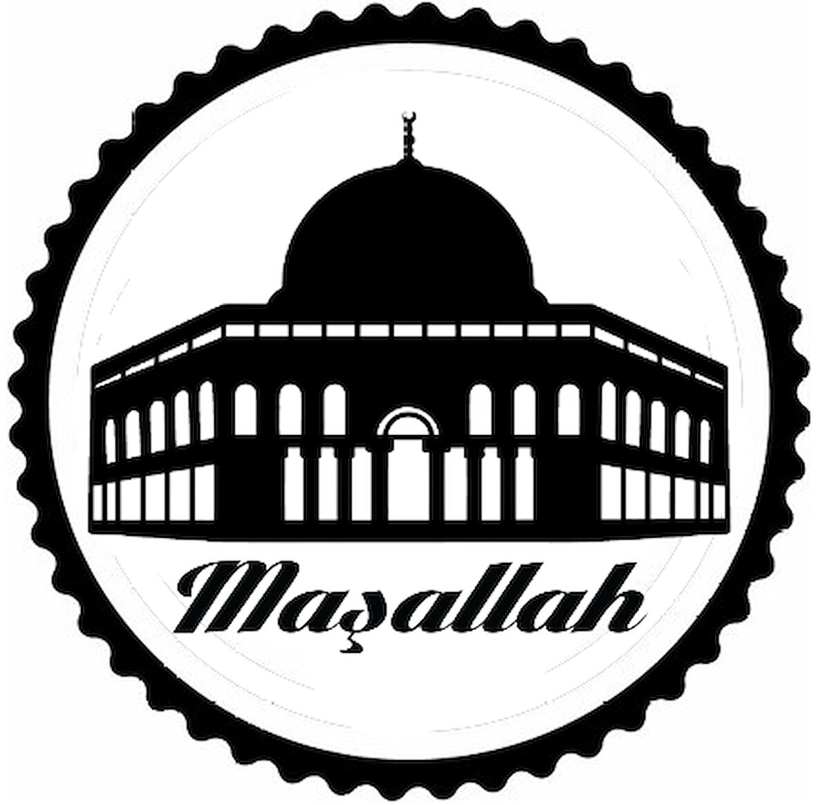 Mescid i Aksa Tasarım Sticker 30 x 30 cm