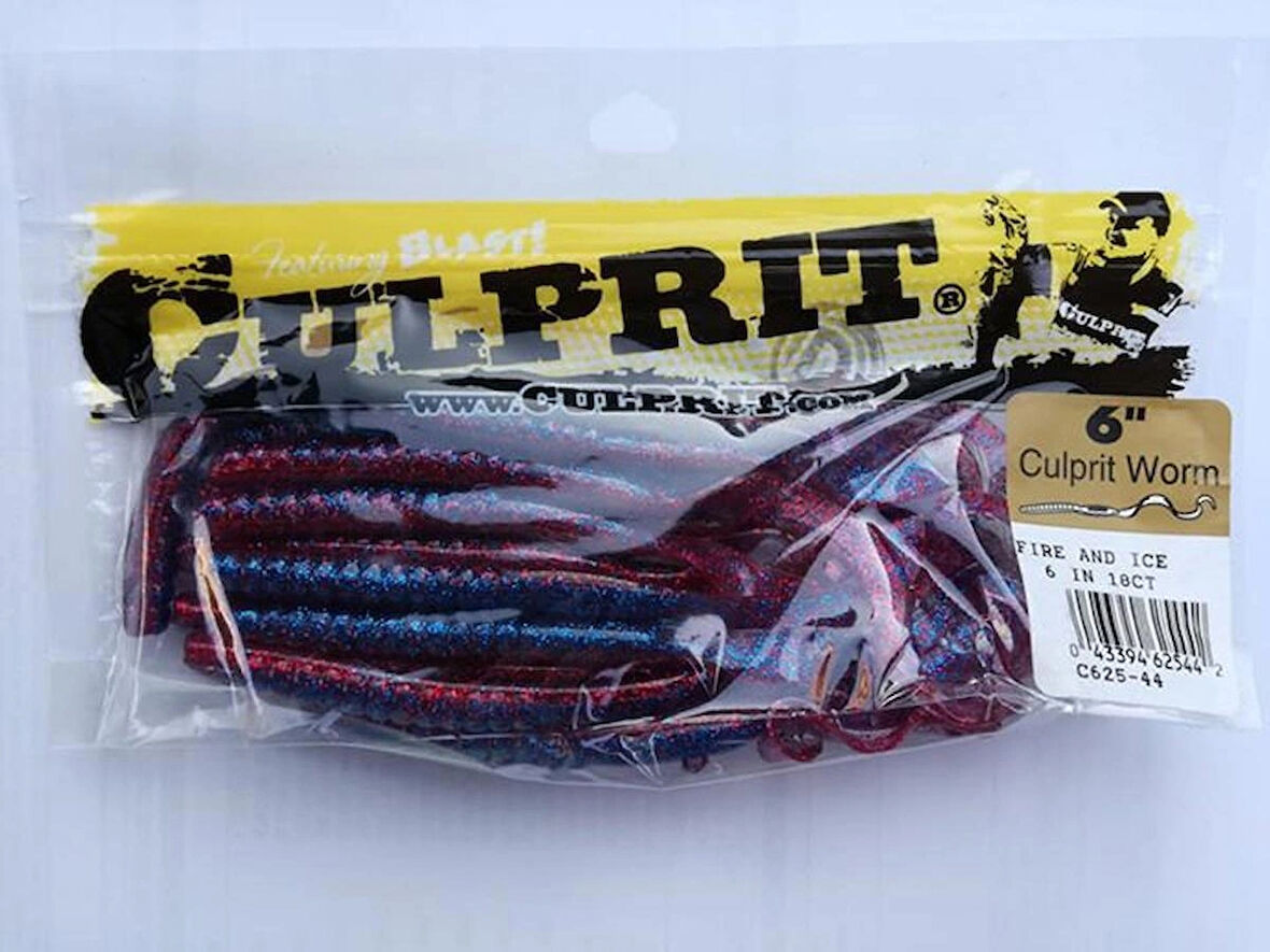 CULPRIT WORM 15CM FIRE&ICE