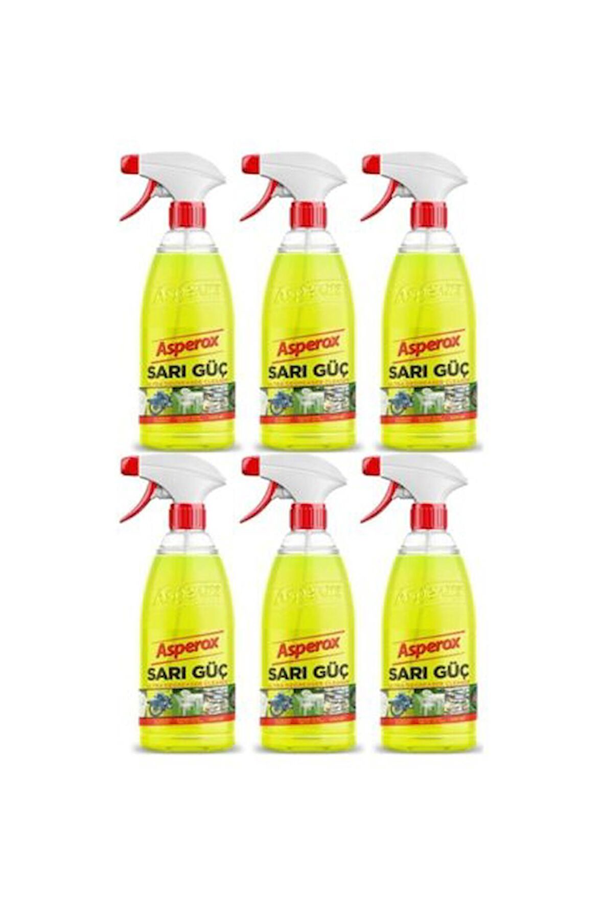 ASPEROX SARI GÜÇ LEKE ÇIKARICI 1000 ML x 6 ADET