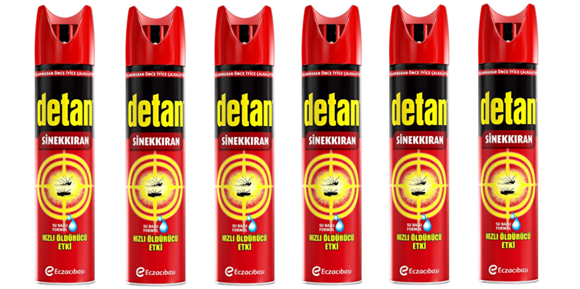 DETAN SİNEKKIRAN SU BAZLI AERESOL 275 ML x 6 ADET