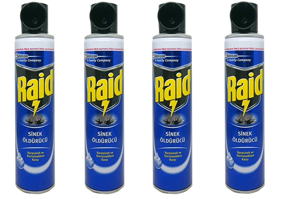 RAİD SİNEK ÖLDÜRÜCÜ SPREY 300 ML x 4 ADET