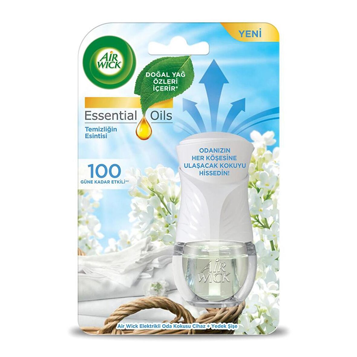 AIR WICK ELEKTRİKLİ KİT ODA KOKUSU TEMİZLİĞİN ESİNTİSİ 19 ML