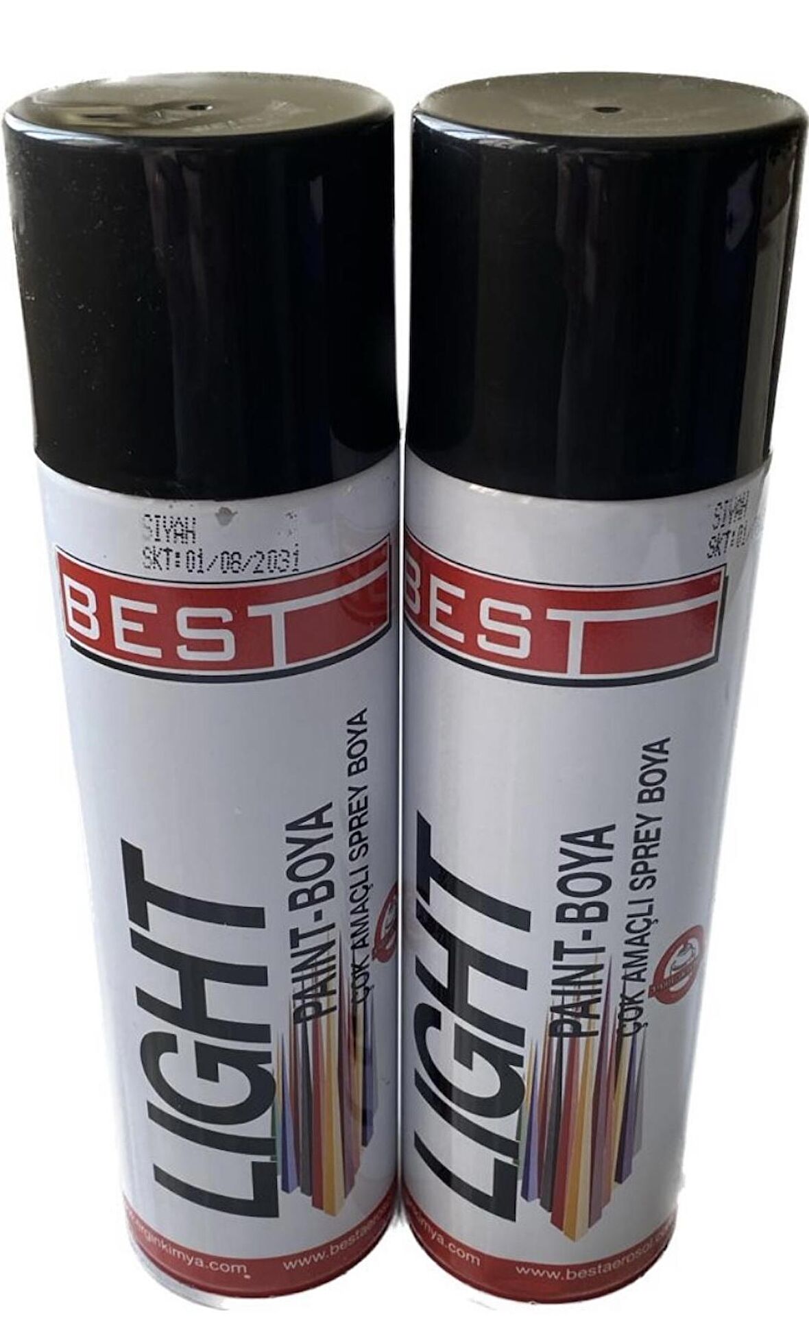 Best Light Çok Amaçlı Sprey Boya Mat Siyah 250 ML 2 Adet