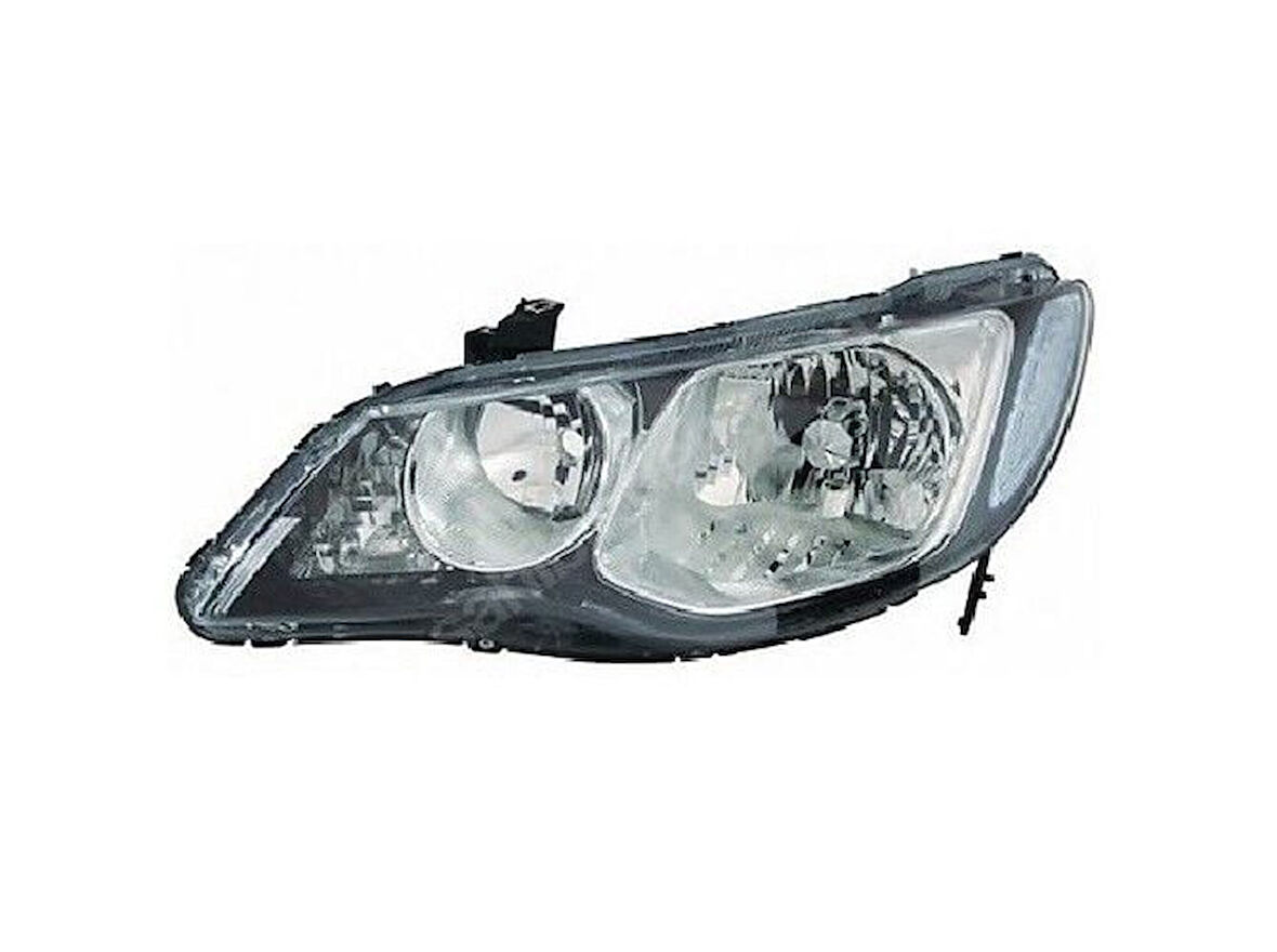 Honda Civic 2006-2011 Arası Uyumlu Sol Ön Far (Motor Üzerinde)