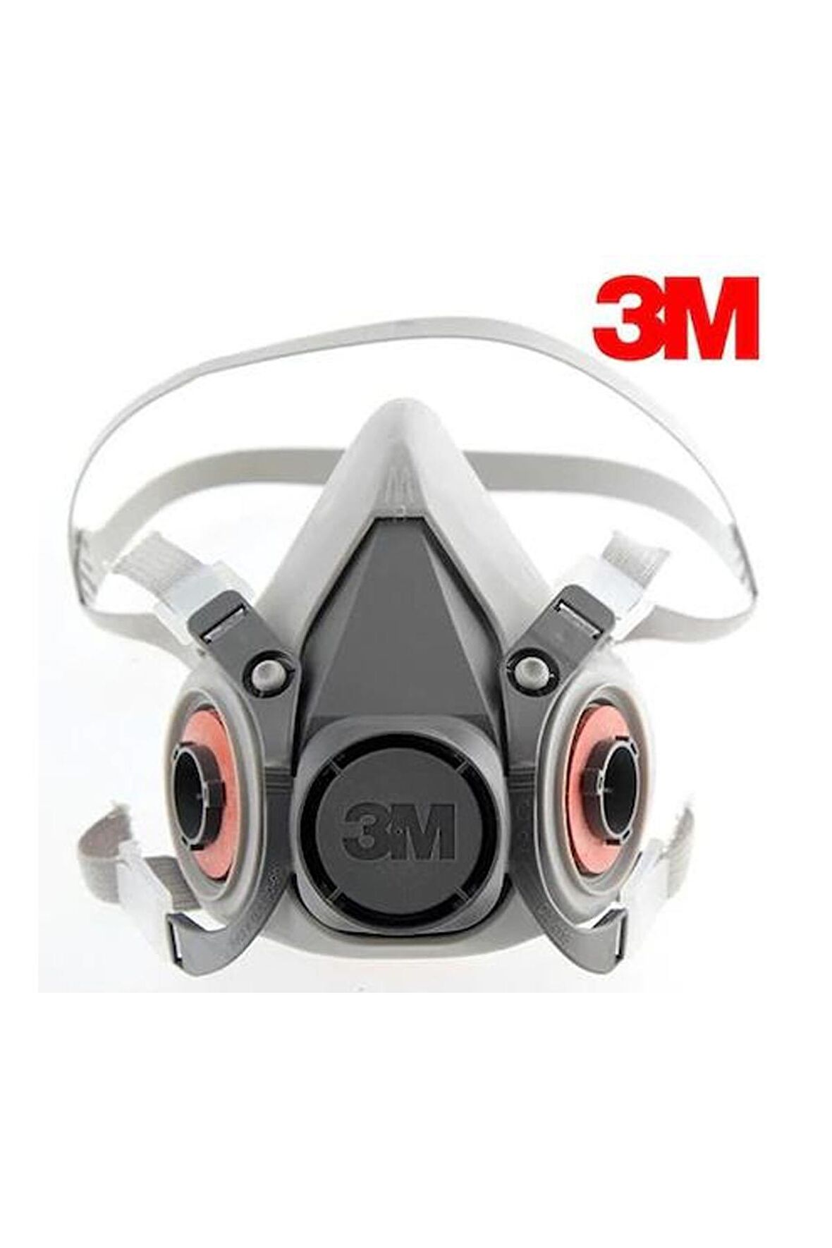 3M Yarım Yüz Maskesi 6200 Modeli + 3M 6057 Abe Asit Gaz / Buhar Filtresi