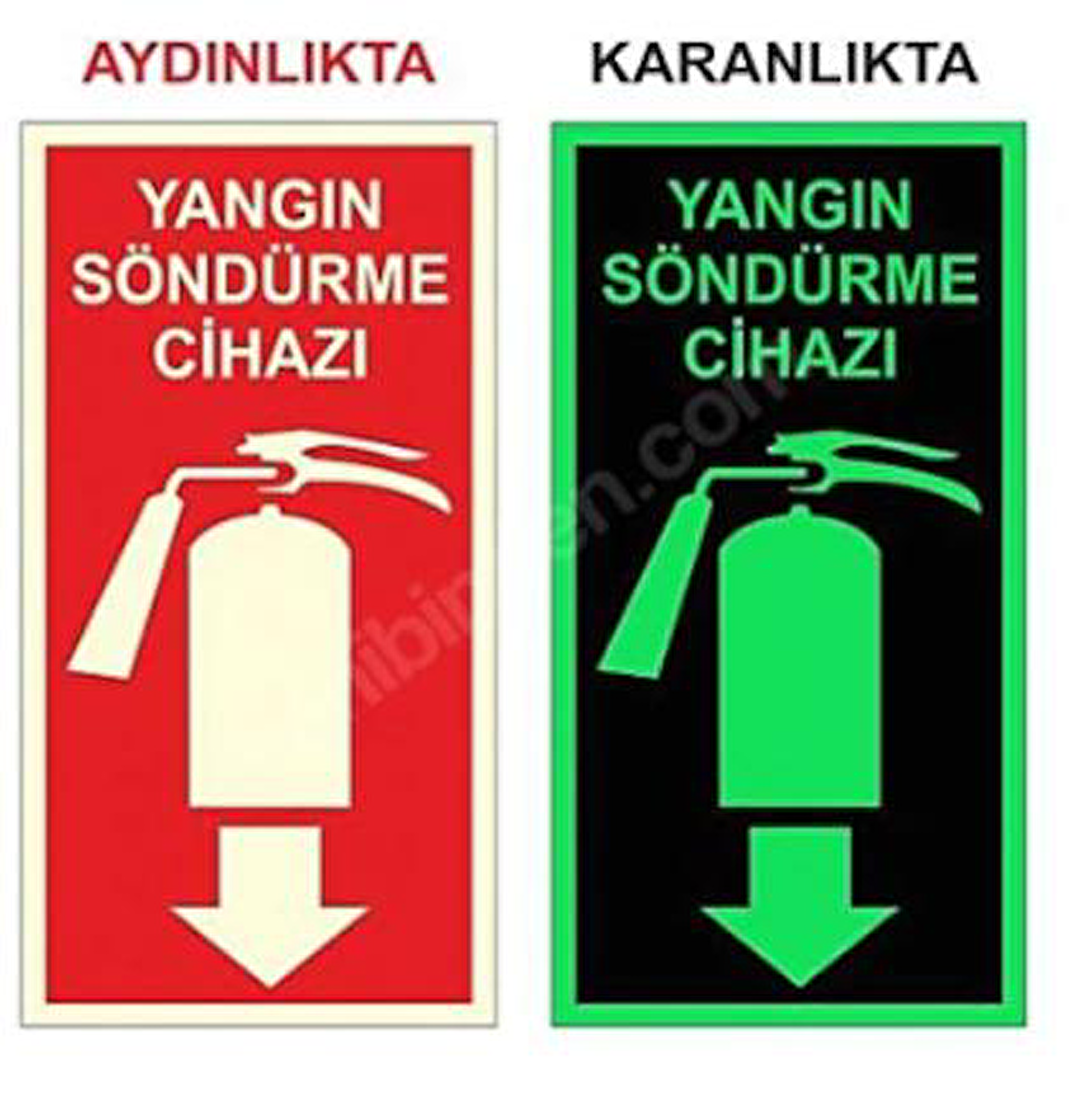 Fosforlu Yangın Tüpü Söndürme Cihazı Levhası