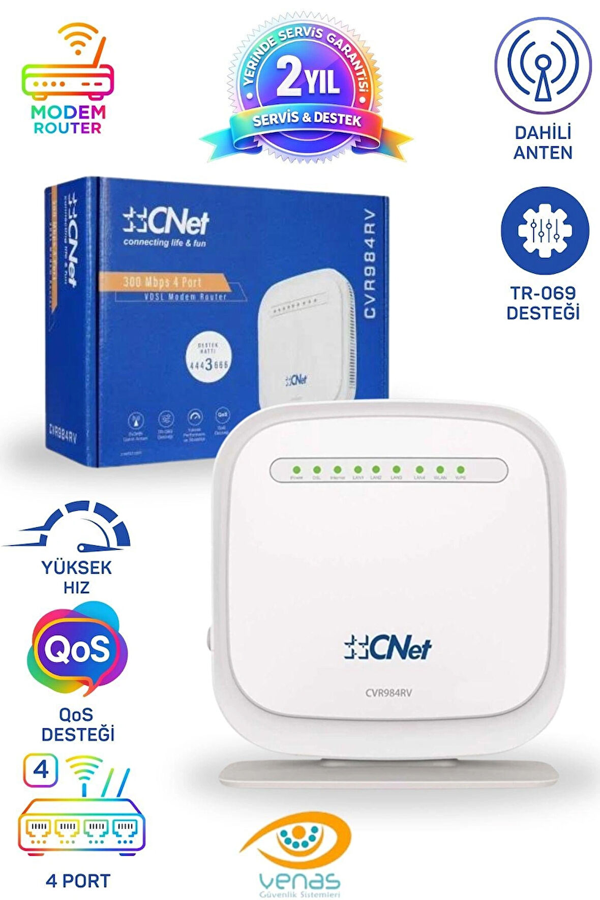 4 Port 300 MBPS VDSL MODEM ROUTER