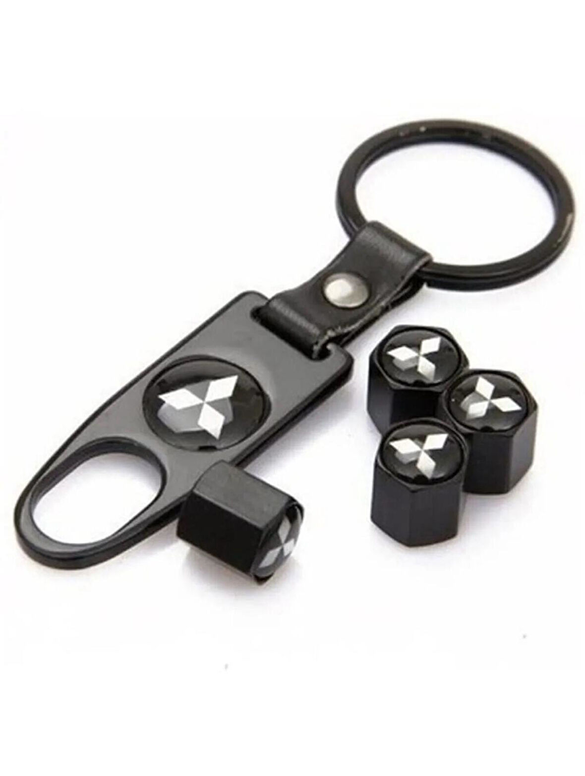 Mitsubishi Uyumlu Colt Lancer Carisma Uyumlu 4'Lü Sibop Kapağı Ve Anahtarlık